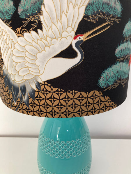 Aqua Japanese Table Lamp