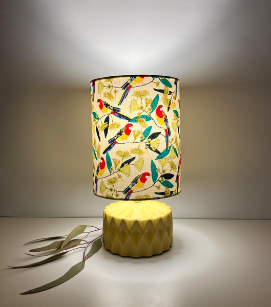 Eastern Rosella Yellow Ceramic Table Lamp
