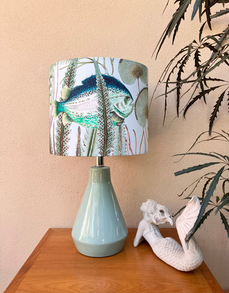 An Underwater Sage Ceramic Table Lamp