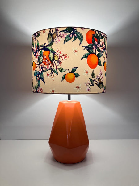 Orange Blossom Ceramic Table Lamp
