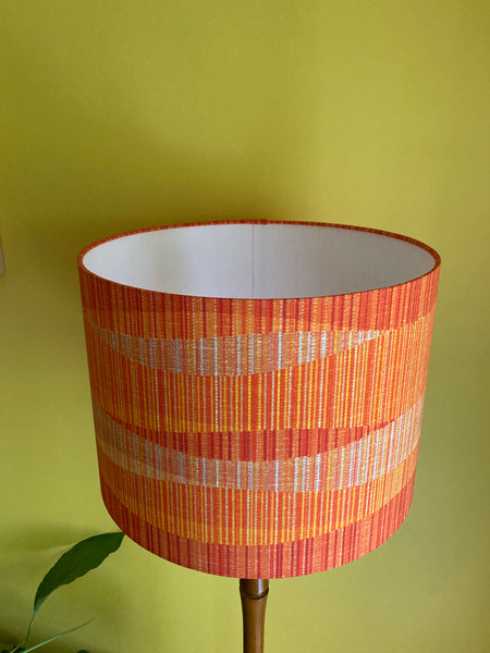 Orange Striped Lampshade