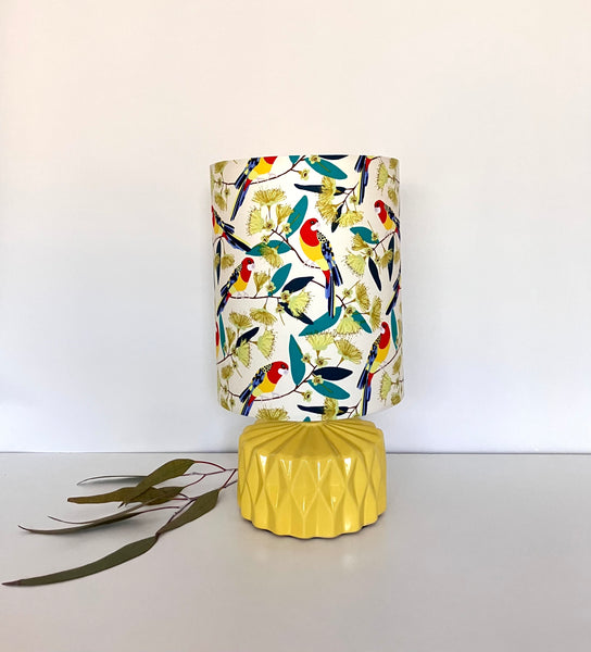 Eastern Rosella Yellow Ceramic Table Lamp