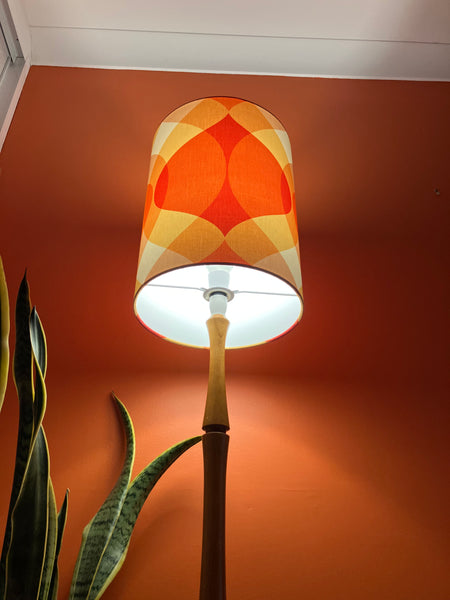 Mid Century Orange & Yellow Lampshade