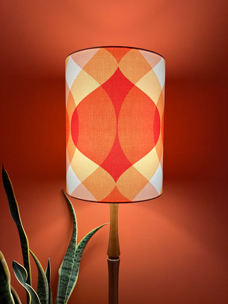 Mid Century Orange & Yellow Lampshade