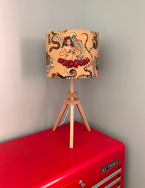 Hot Rod Nightmare Beige Lampshade