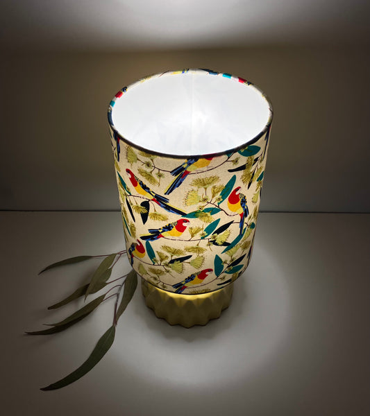 Eastern Rosella Yellow Ceramic Table Lamp