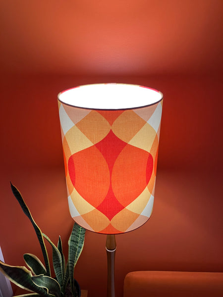 Mid Century Orange & Yellow Lampshade