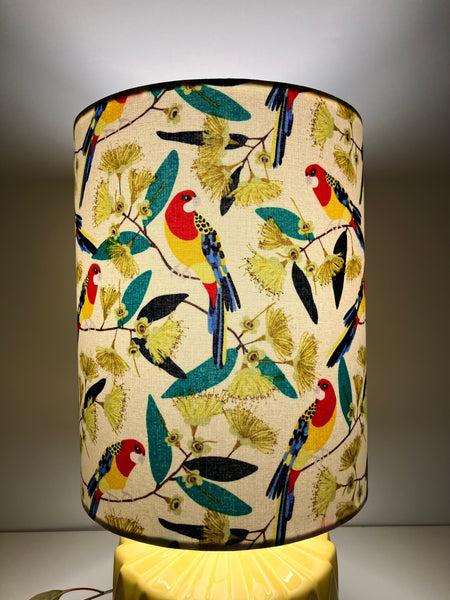 Eastern Rosella Yellow Ceramic Table Lamp