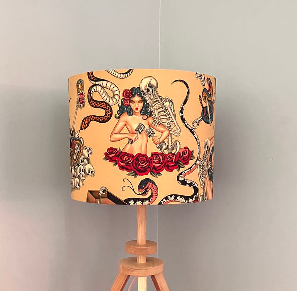 Hot Rod Nightmare Beige Lampshade