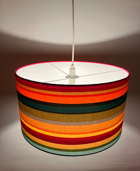 A Colourful Stripes Shade  Lamp / Pendant / Ceiling