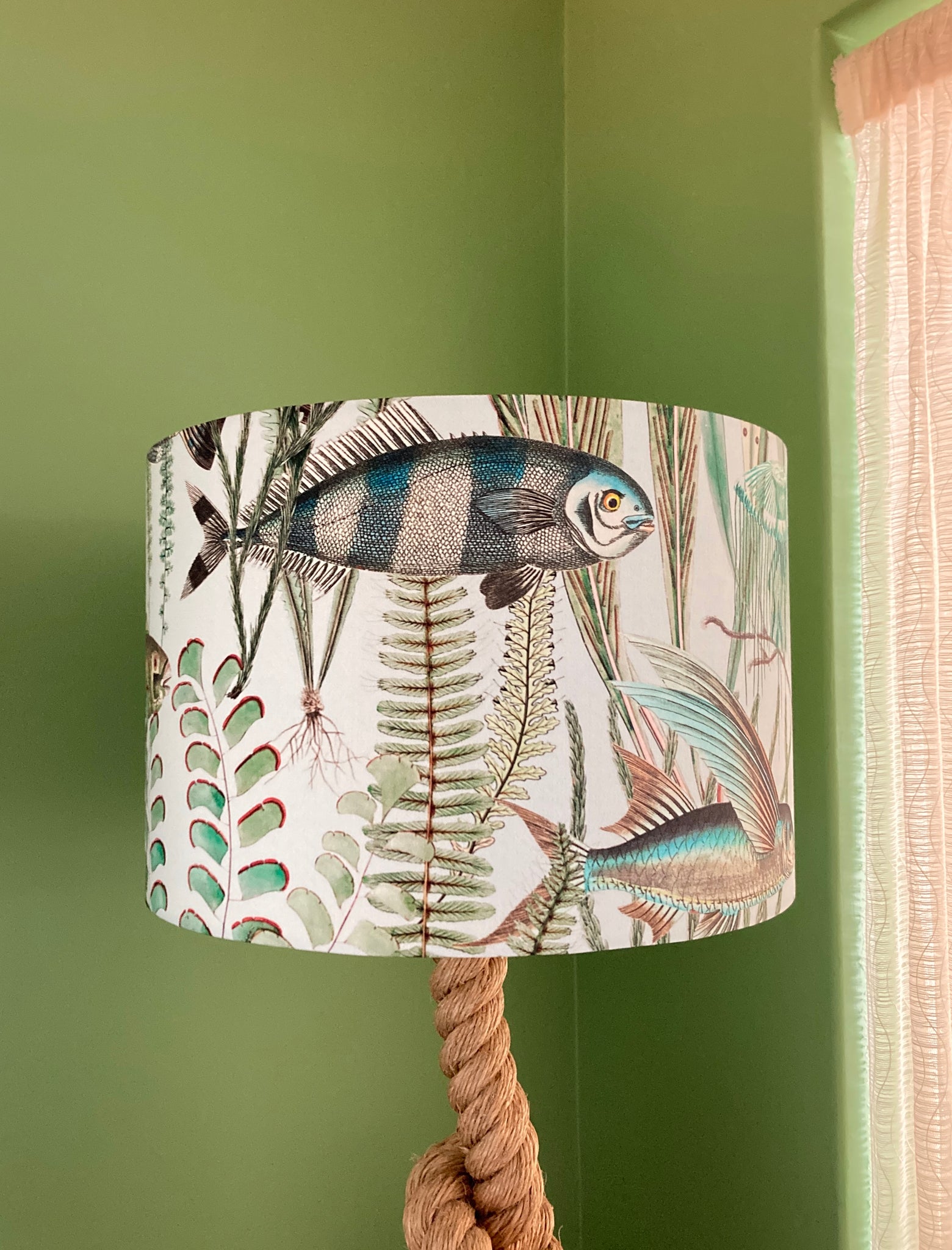 Underwater Fish & Seaweed Lampshade