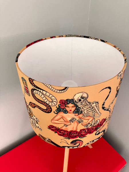 Hot Rod Nightmare Beige Lampshade