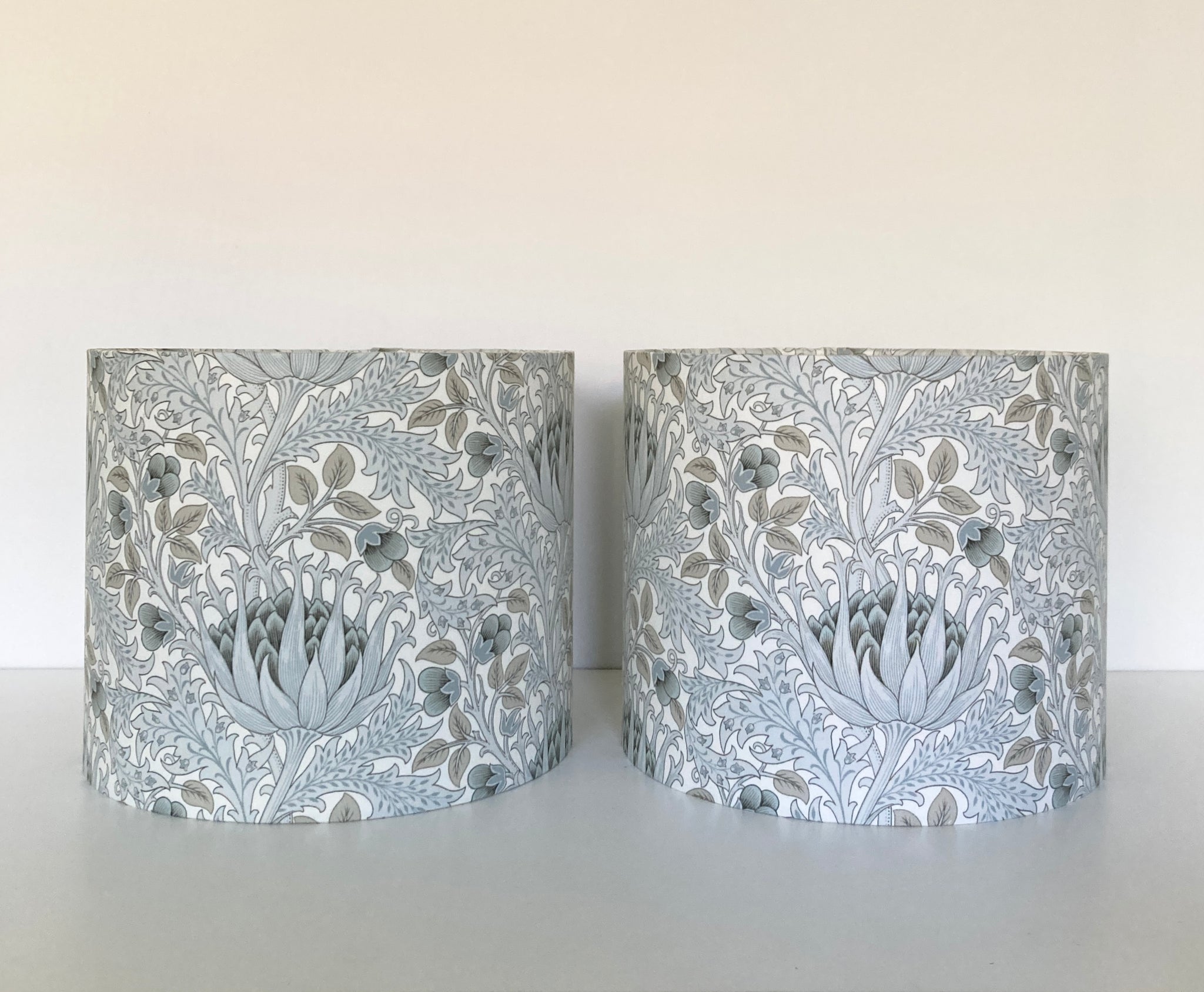 2x William Morris Artichoke Lampshades