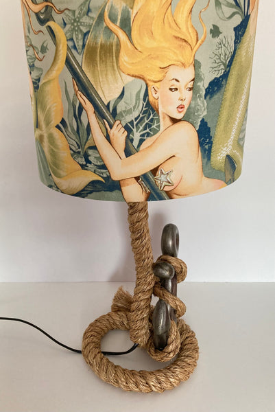 Anchor & Rope Mermaid Table Lamp
