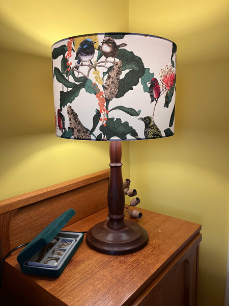 Grevillea & Scarlet Breasted Robin Lampshade