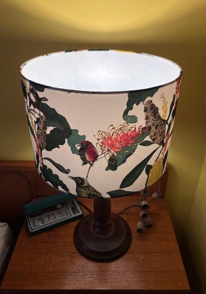 Grevillea & Scarlet Breasted Robin Lampshade