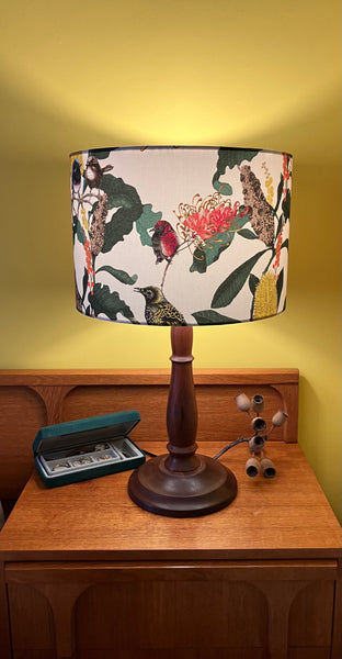 Grevillea & Scarlet Breasted Robin Lampshade