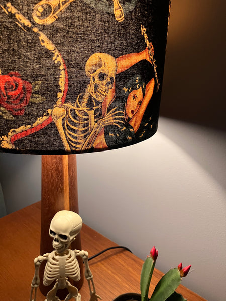 A Hot Rod Nightmare Small Black Lampshade