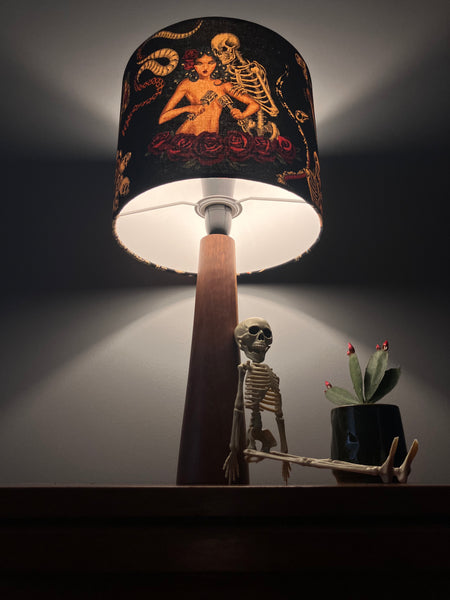A Hot Rod Nightmare Small Black Lampshade