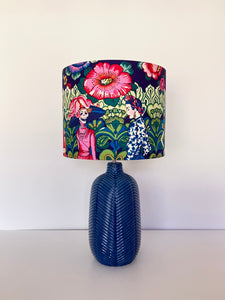 Frida Kahlo Indigo Blue Ceramic Table Lamp