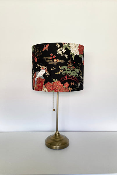 Geisha in Garden Lampshade