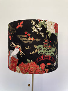 Geisha in Garden Lampshade