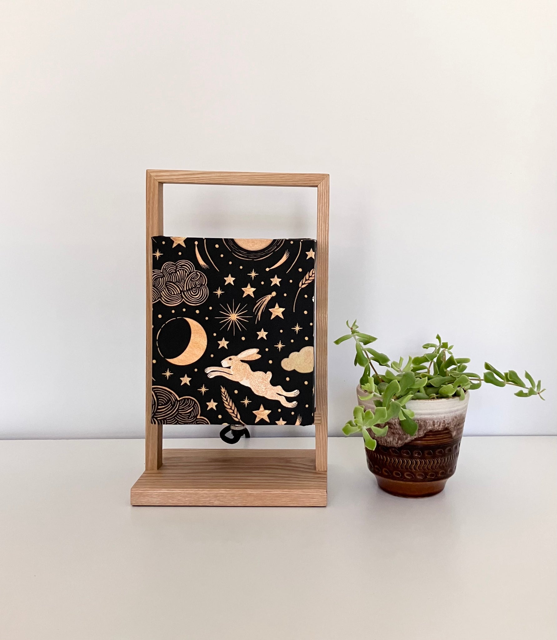A Boxy Cosmic Rabbit Table Lamp