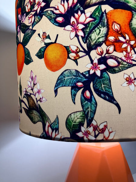 Orange Blossom Ceramic Table Lamp