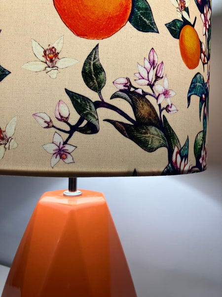 Orange Blossom Ceramic Table Lamp