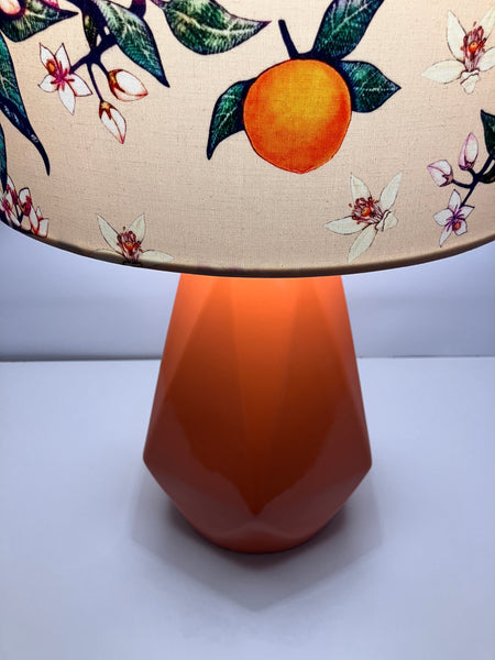 Orange Blossom Ceramic Table Lamp