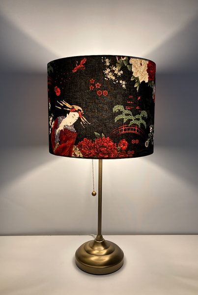 Geisha in Garden Lampshade