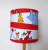 Dr Seuss Characters Red Stripes Lampshade
