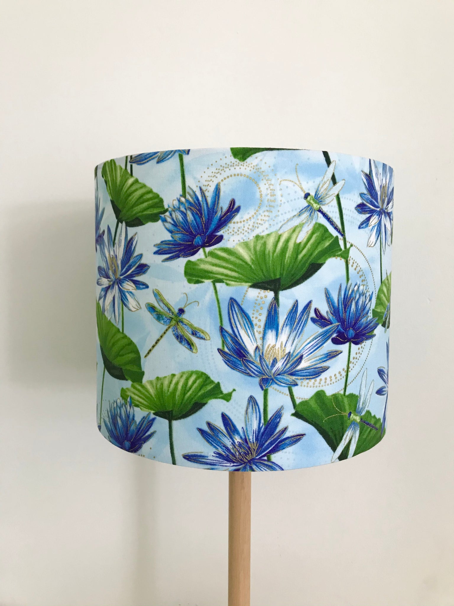 Dragonfly & Lotus Flowers Lampshade