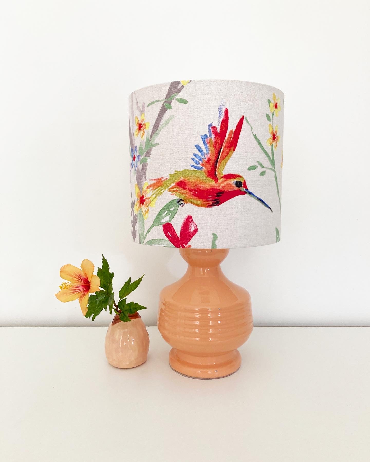 Hummingbird Ceramic Table Lamp