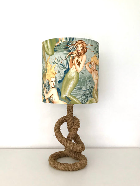 Mermaid Twisted Rope Table Lamp