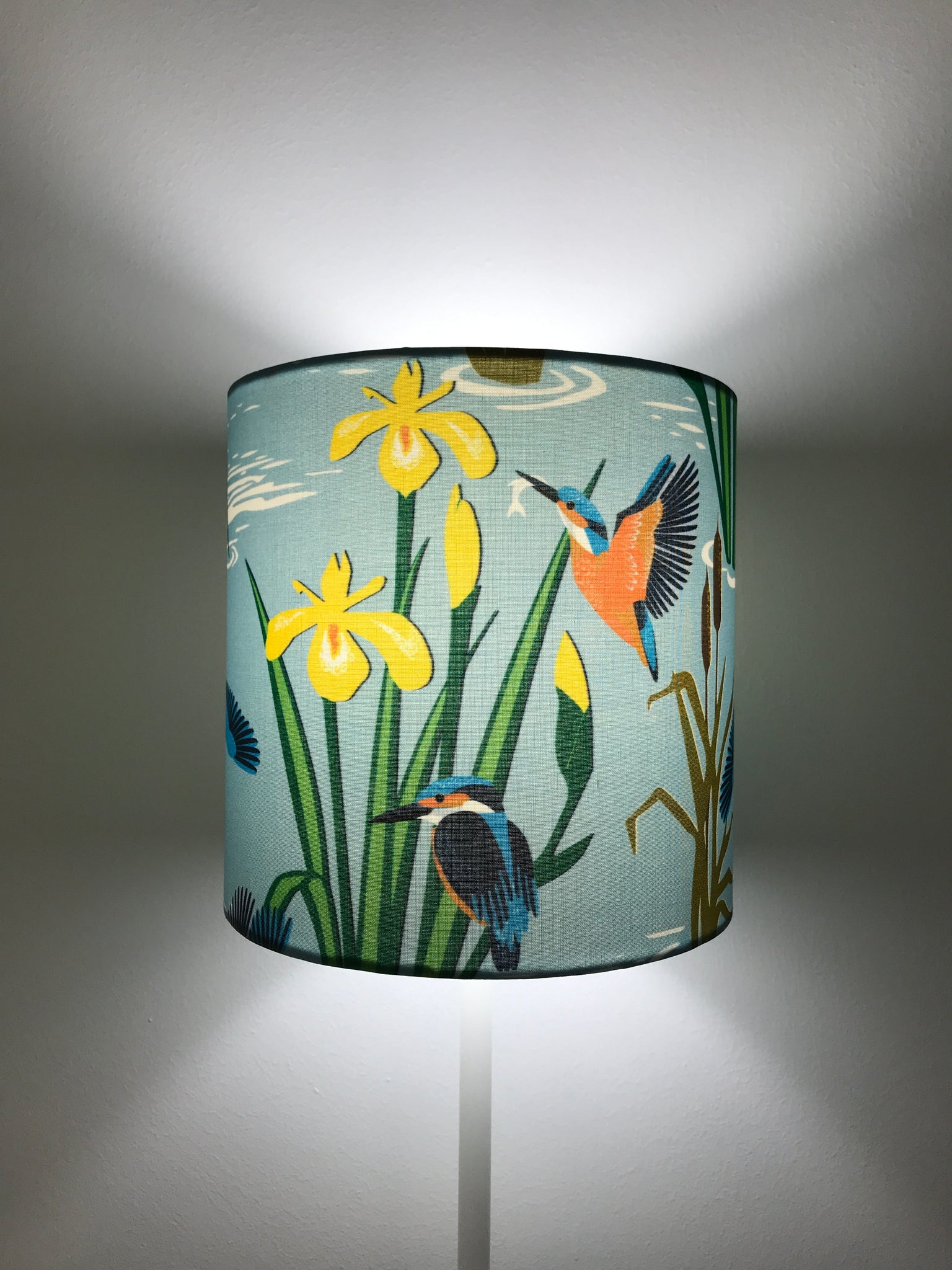 Kingfisher & Iris Lampshade