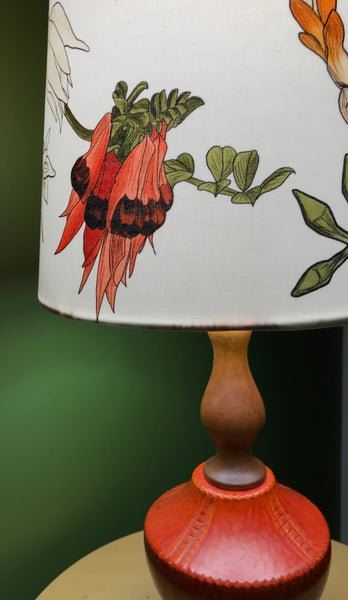Kangaroo Paws Ceramic & Timber Table Lamp