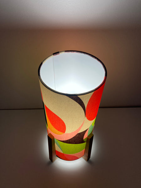 Mid Century Modern Natural Teak Table Lamp